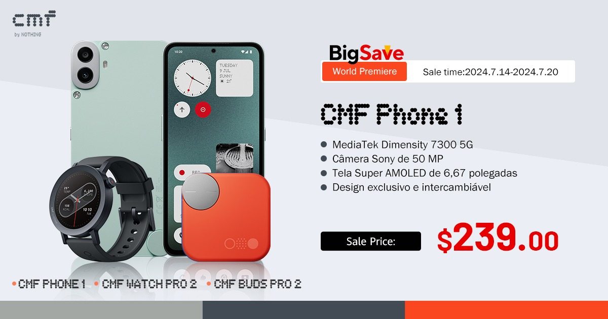 Big Save: Confiram Promoção do Novo CMF Phone 1, Celular Intermediário da Nothing 15