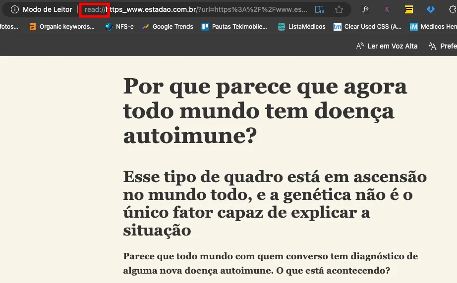 Página do Estadão desbloqueada.