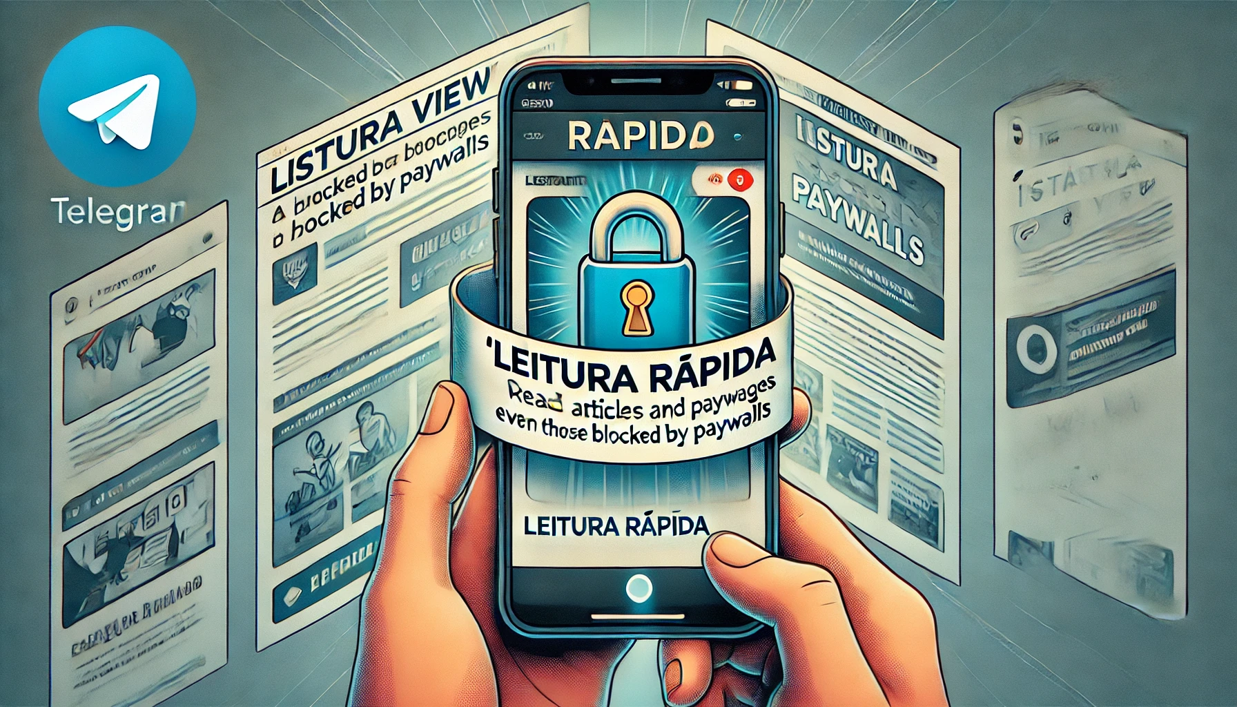 Telegram leutura rapida paywall