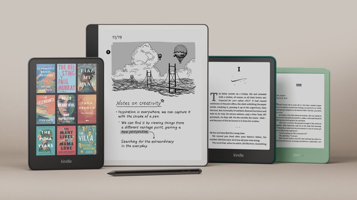 Kindle com tela colorida