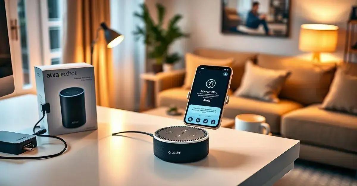 Conectando o Echo Dot à Energia e Wi-Fi