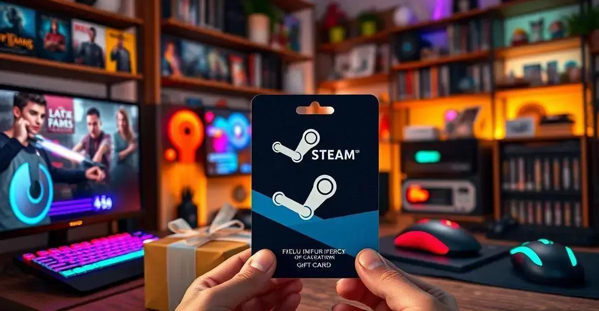 Presentes com o Cartão Steam