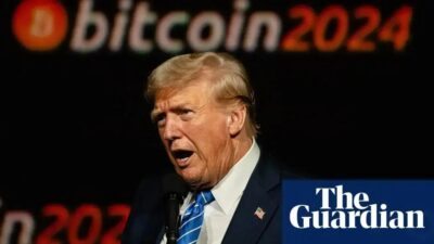 Bitcoin atinge recorde de $75.000 com aposta na vitória de Trump