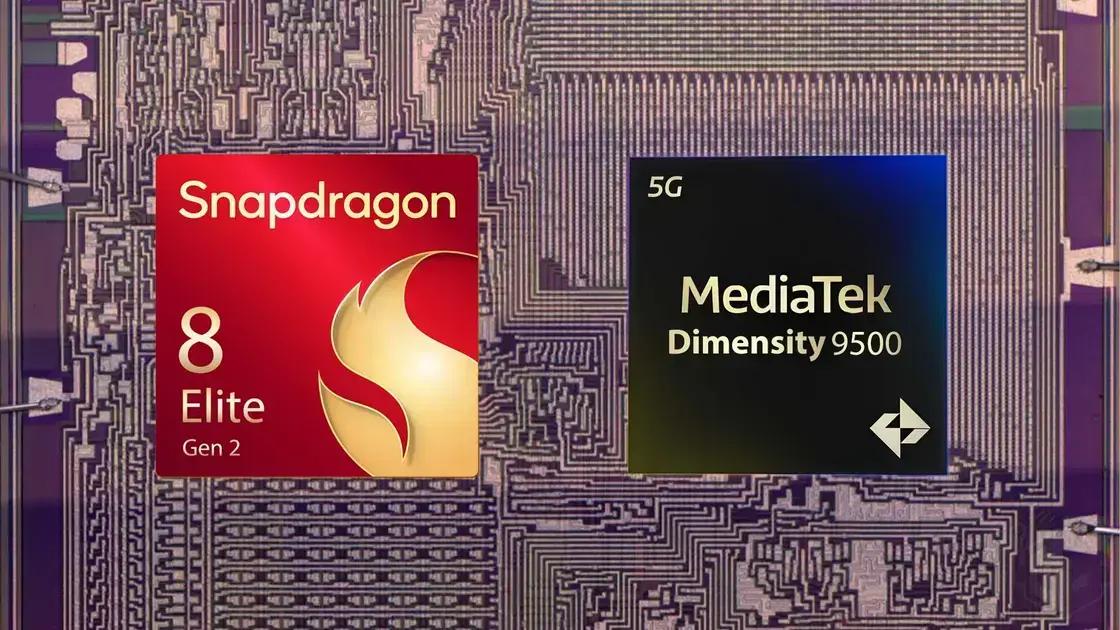 Snapdragon 8 Elite Gen 2 e Dimensity 9500: Aumento de 20% na Performance