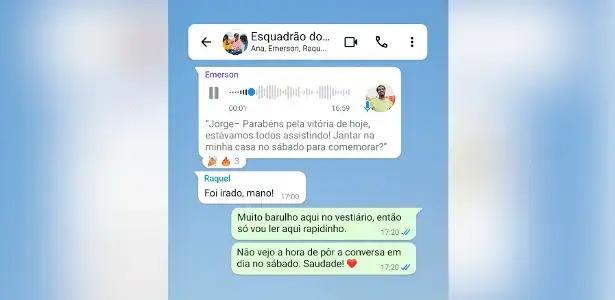 Transcrição de áudio WhatsApp