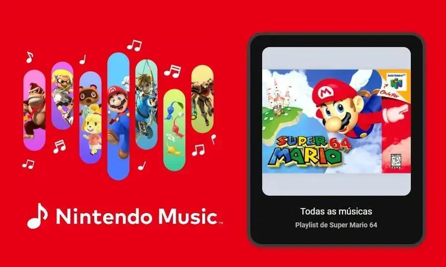 A palavra-chave com base no artigo é "Nintendo Music".