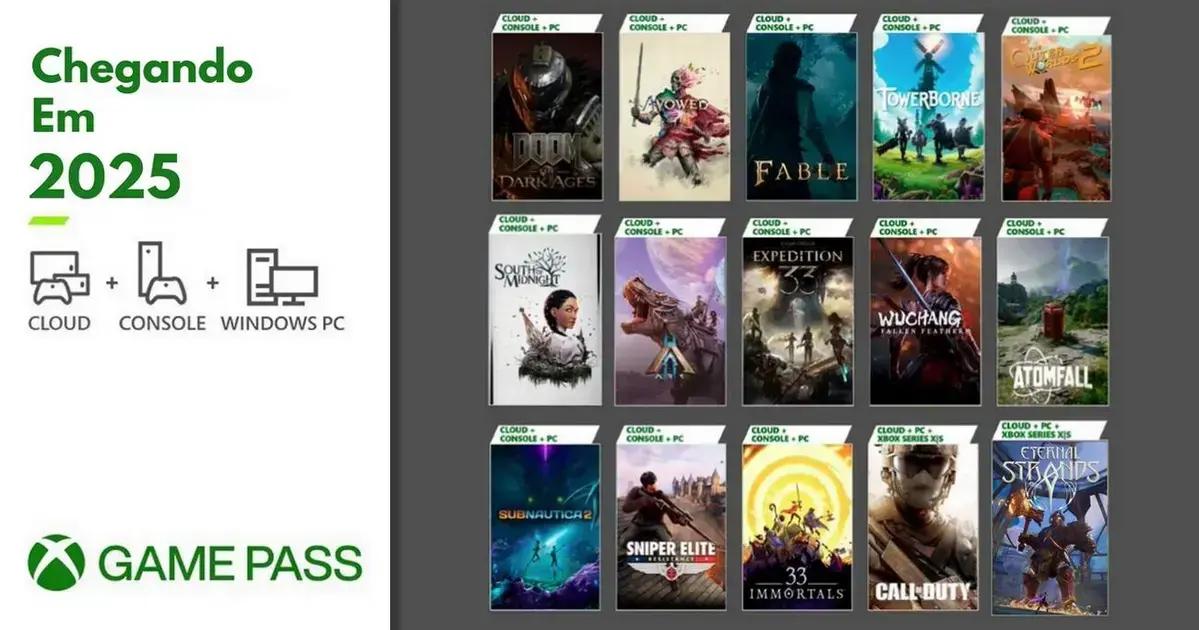 A palavra-chave com base no artigo fornecido é "jogos Xbox Game Pass 2025".