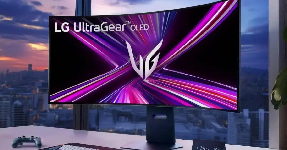 monitor OLED 5K curvável gaming LG