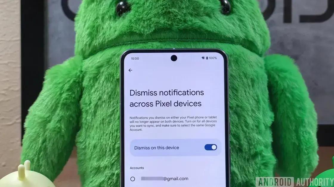 Pixel notification sync