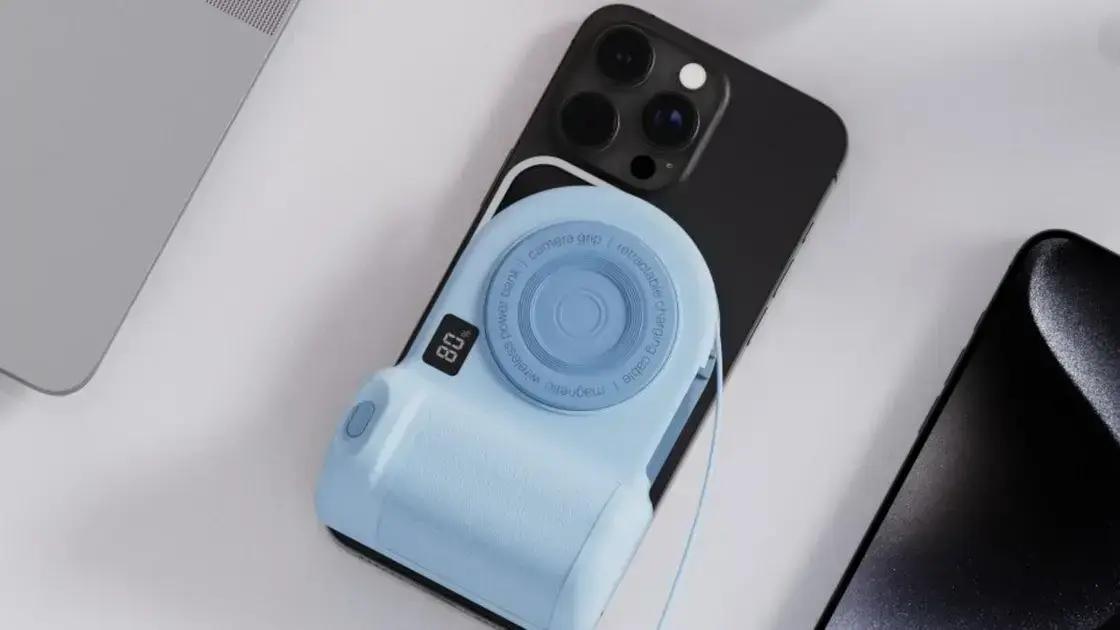 A palavra-chave principal identificada no artigo "New iPhone accessory improves your pictures and videos, charges your device, and more" é "acessório para iPhone".