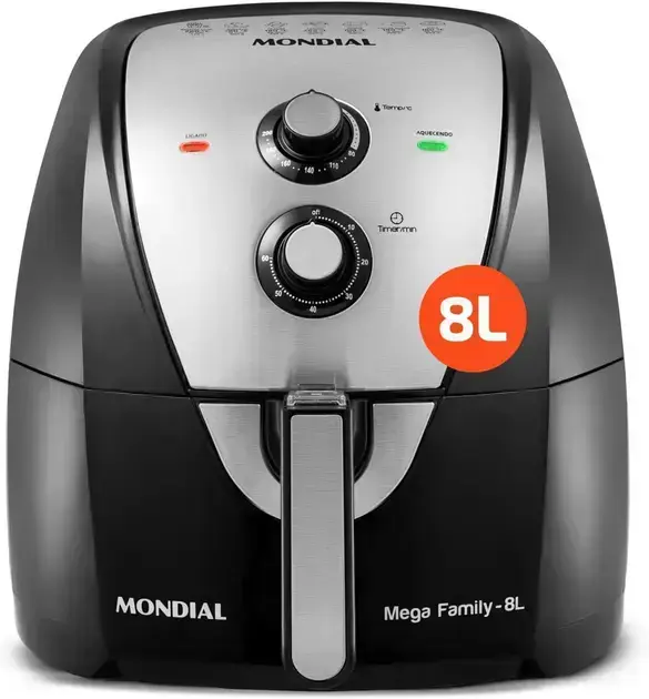 Fritadeira Sem Óleo Air Fryer 8L Mondial