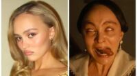 Língua de Lily-Rose Depp em Nosferatu