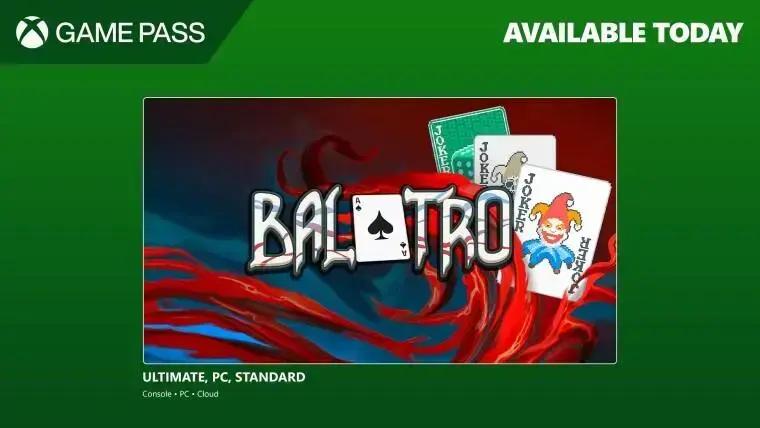 Balatro no Xbox Game Pass