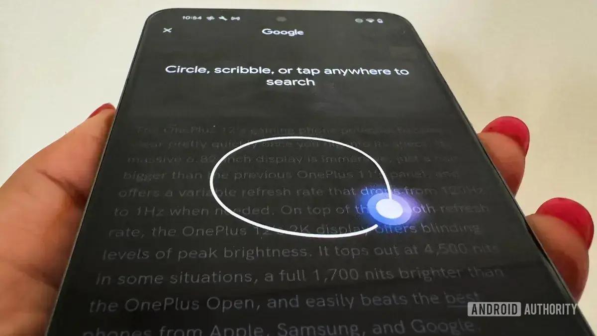 Circle to Search no iPhone