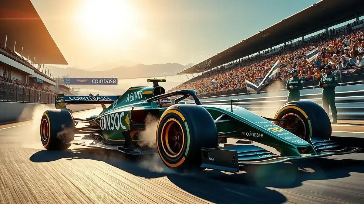 Coinbase com Aston Martin F1