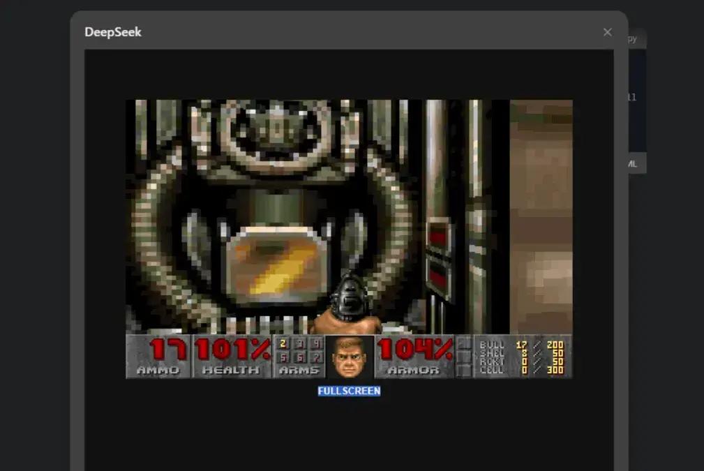 Doom clássico dentro do DeepSeek