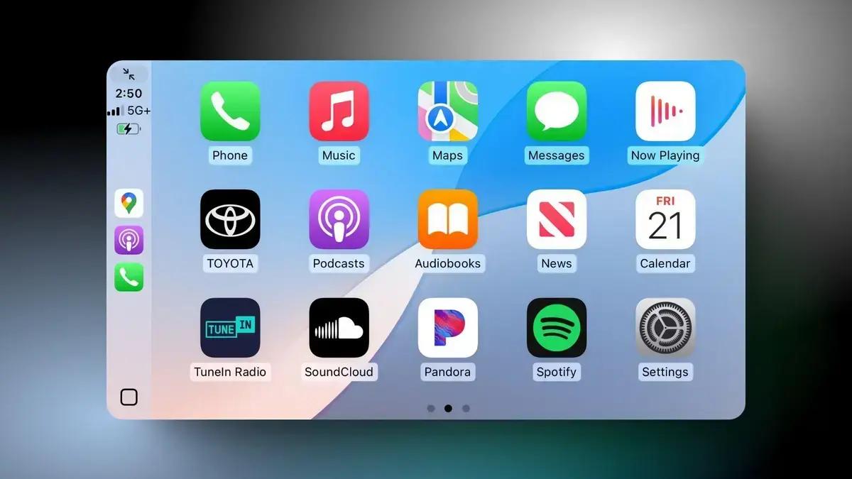 Mudança para CarPlay