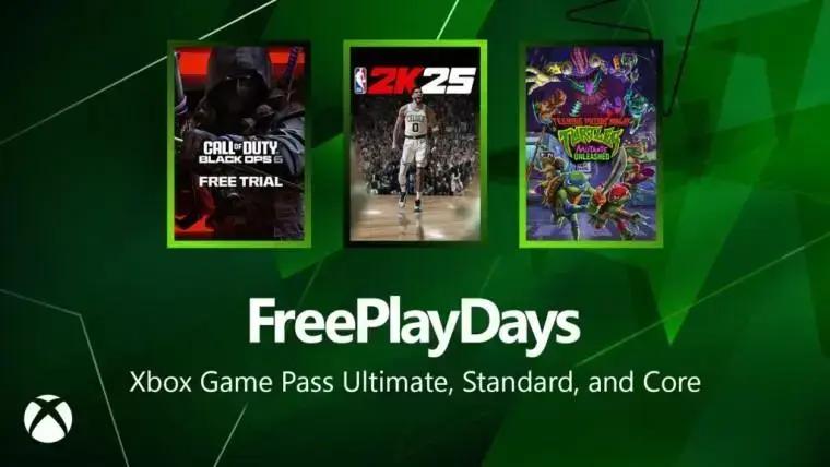 Xbox Free Play Days fim de semana