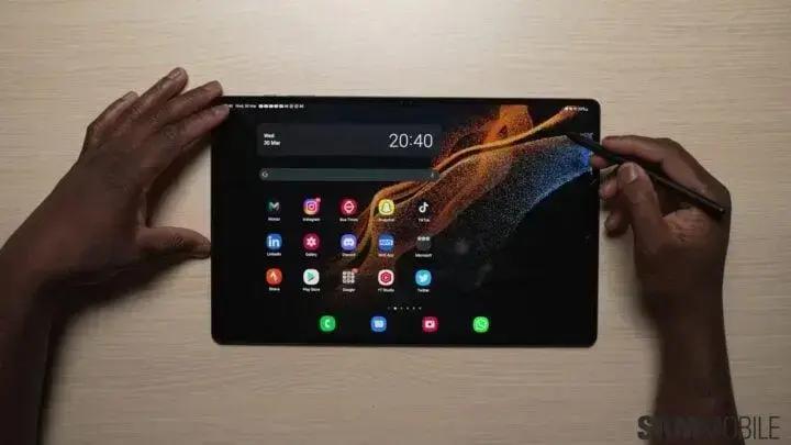 Atualização do Galaxy Tab S8 Ultra