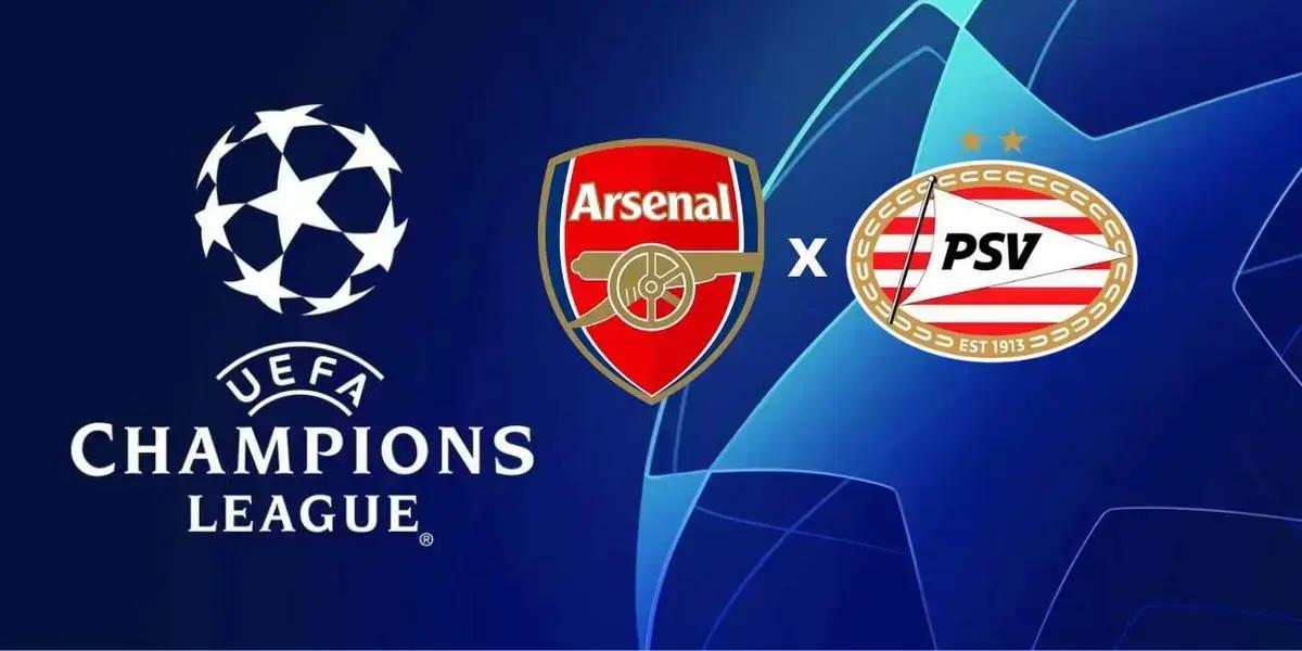 Onde assistir Arsenal x PSV