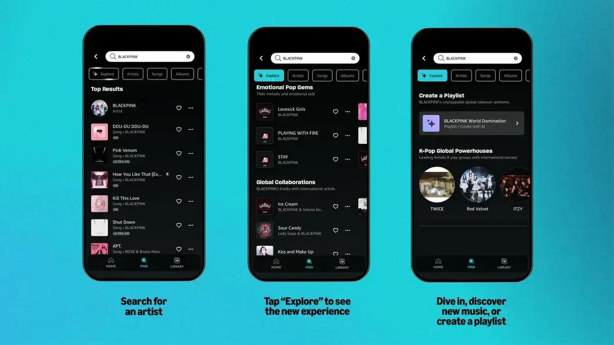 Amazon Music lança recurso 'Explore' com IA para descoberta de músicas