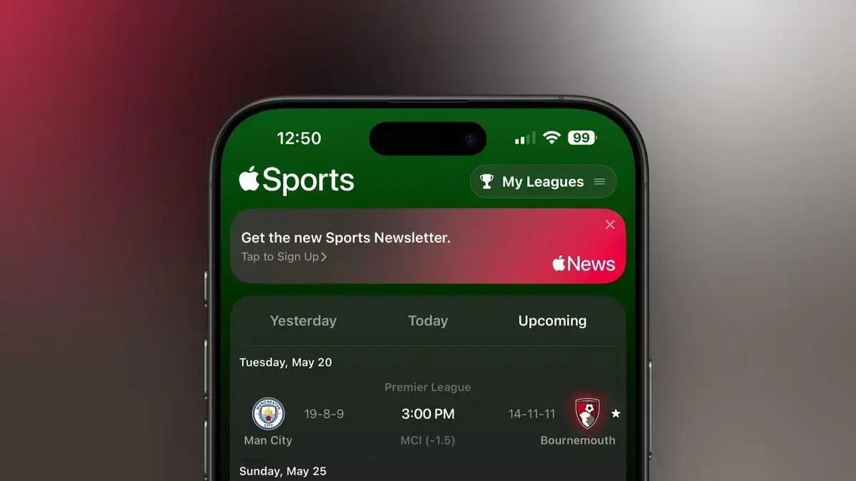 Apple Sports App atualiza funcionalidades para melhorar experiência do usuário