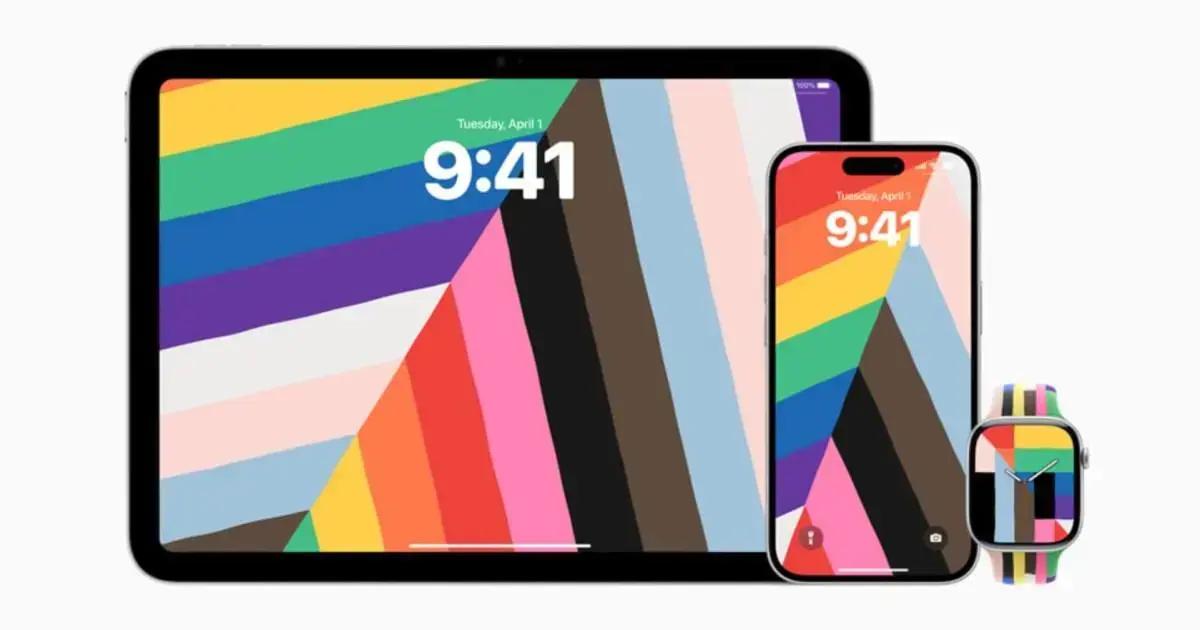 Apple lança nova coleção de pulseiras e papéis de parede para o Mês do Orgulho 2025