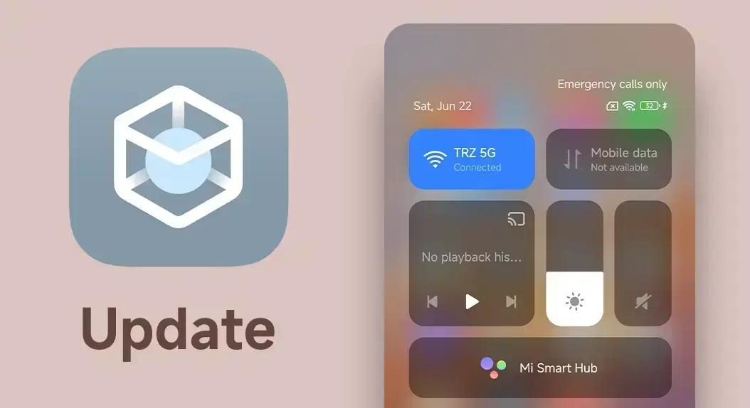 Como atualizar a Central de Controle no Xiaomi HyperOS