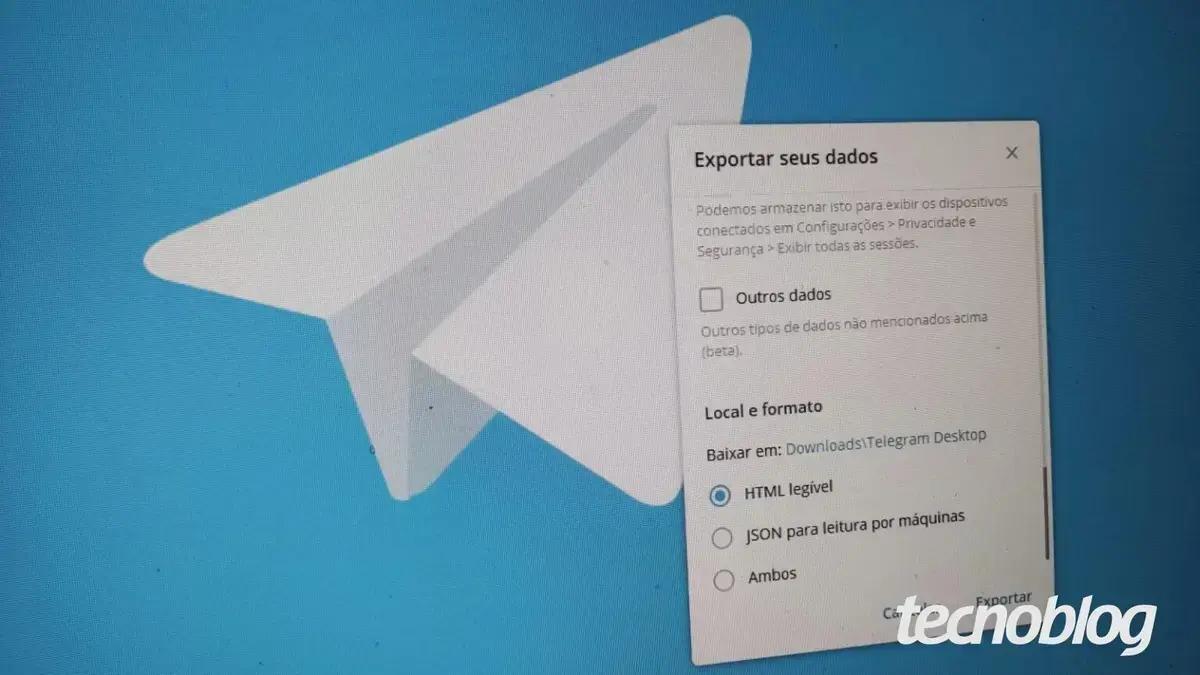 Como fazer backup do Telegram na nuvem ou localmente