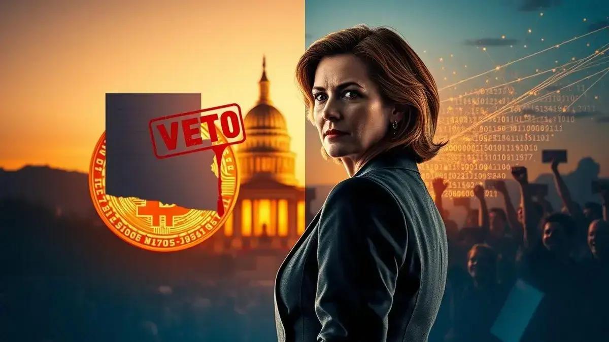 Governadora do Arizona Veta Projeto de Lei sobre Bitcoin e Enfrenta Críticas