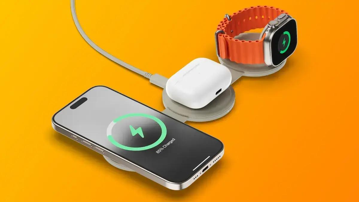 Carregador Satechi 3-em-1: praticidade e eficiência para dispositivos Apple