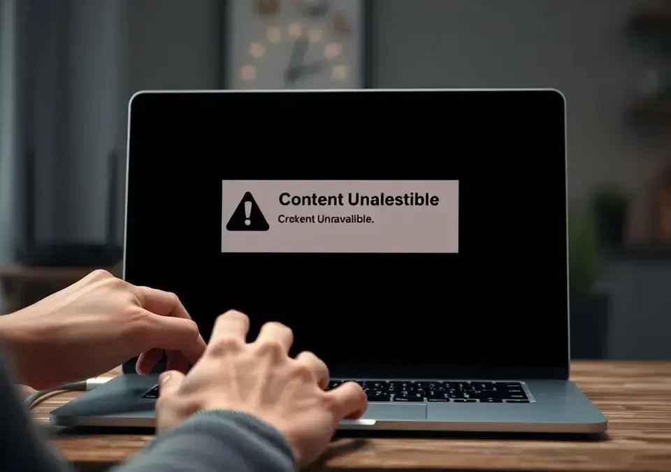 Como resolver o erro "Conteúdo Indisponível" na internet