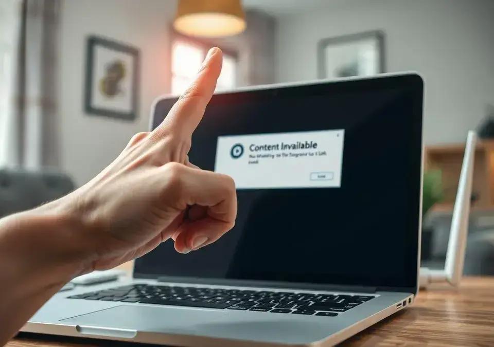 Como resolver o erro 'Conteúdo Indisponível' ao acessar sites