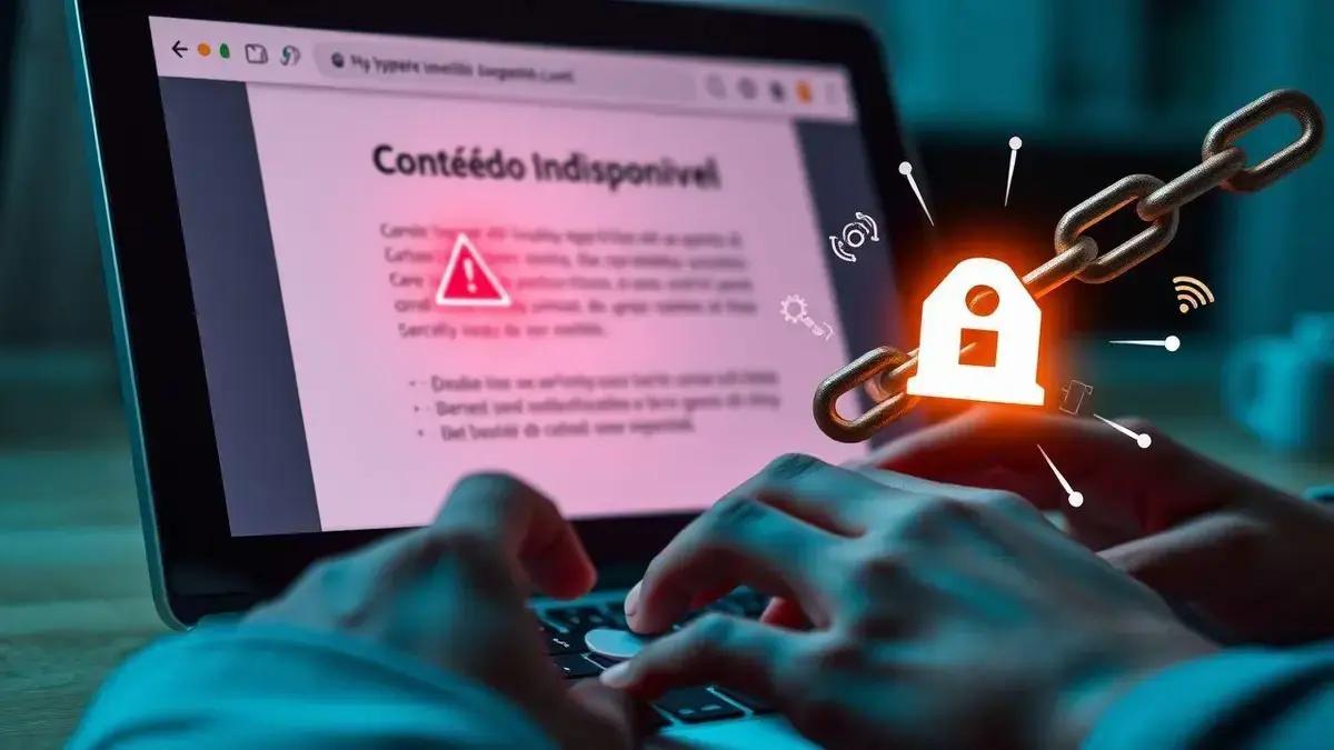 Como resolver o erro de Conteúdo Indisponível na internet