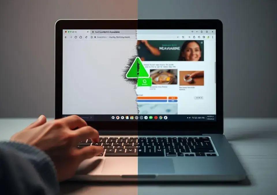 Como resolver o erro "Conteúdo Indisponível" ao navegar na internet