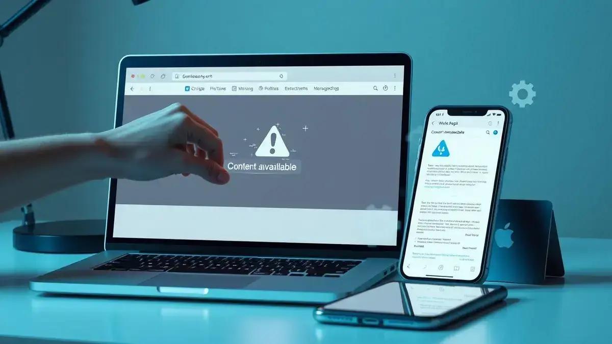 Como solucionar o erro de conteúdo indisponível online