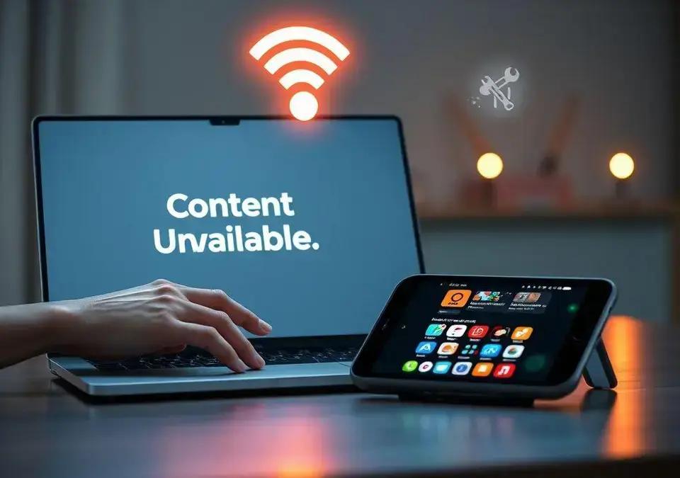 Como lidar com o erro 'Conteúdo Indisponível' na internet