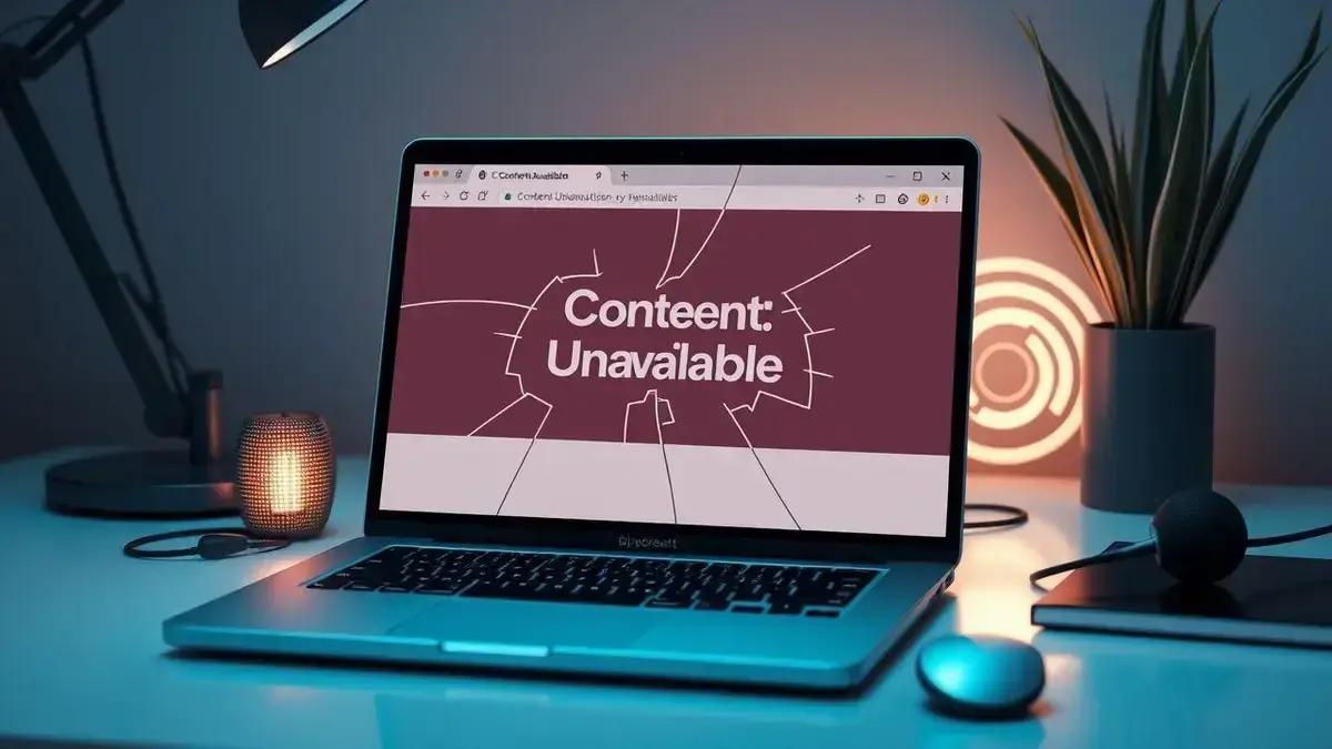 Como Resolver o Erro de Conteúdo Indisponível na Internet