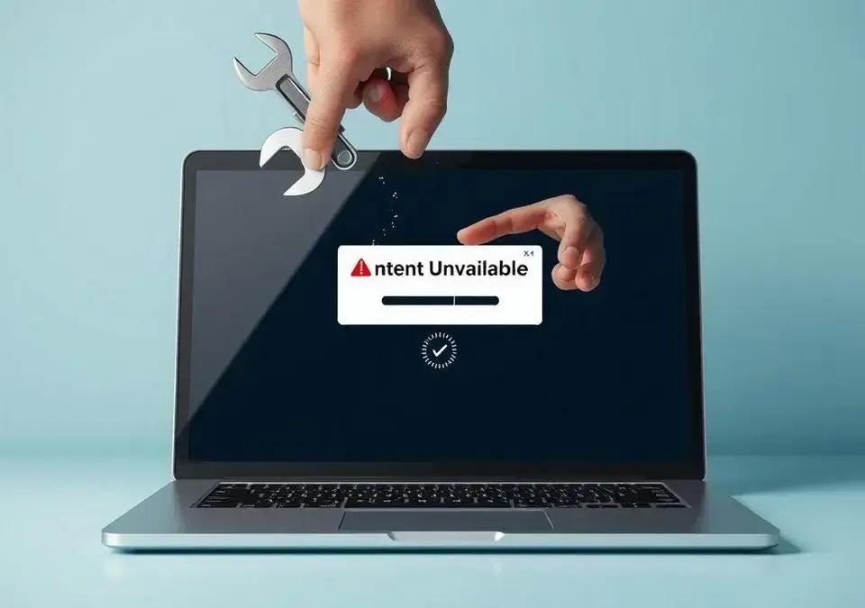 Como Resolver o Erro de Conteúdo Indisponível