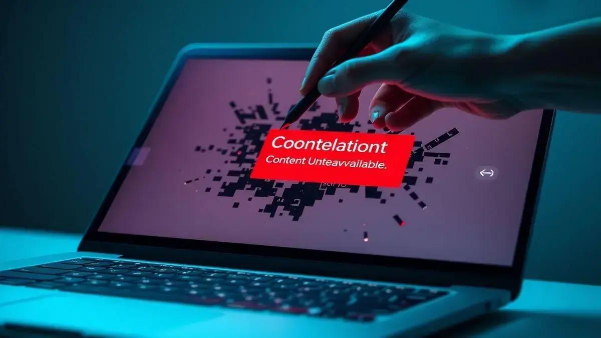 Como corrigir o erro de conteúdo indisponível na internet
