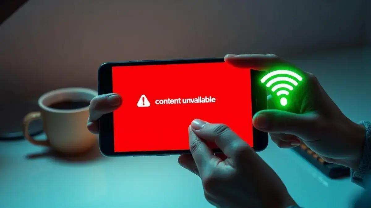 Como Resolver o Erro de Conteúdo Indisponível na Internet