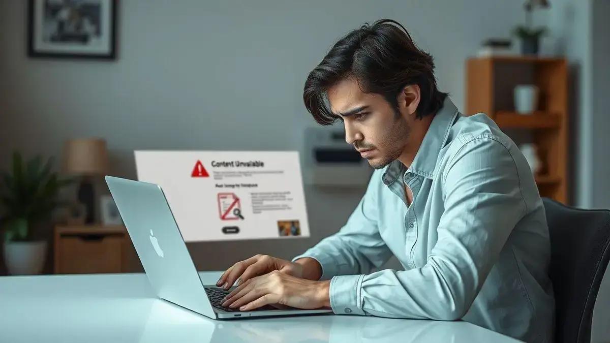 Como solucionar o erro de 'Conteúdo Indisponível' na Internet