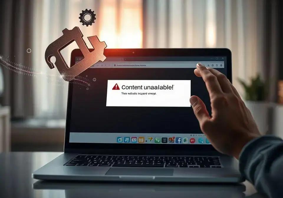 Entenda o Erro de Conteúdo Indisponível na Internet