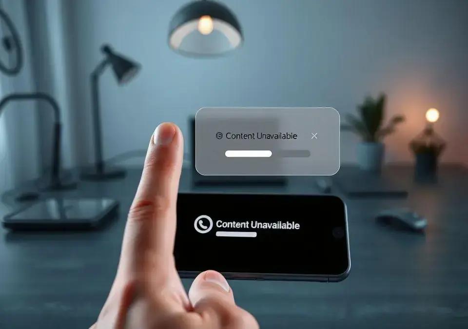 Como Resolver o Erro de Conteúdo Indisponível na Internet