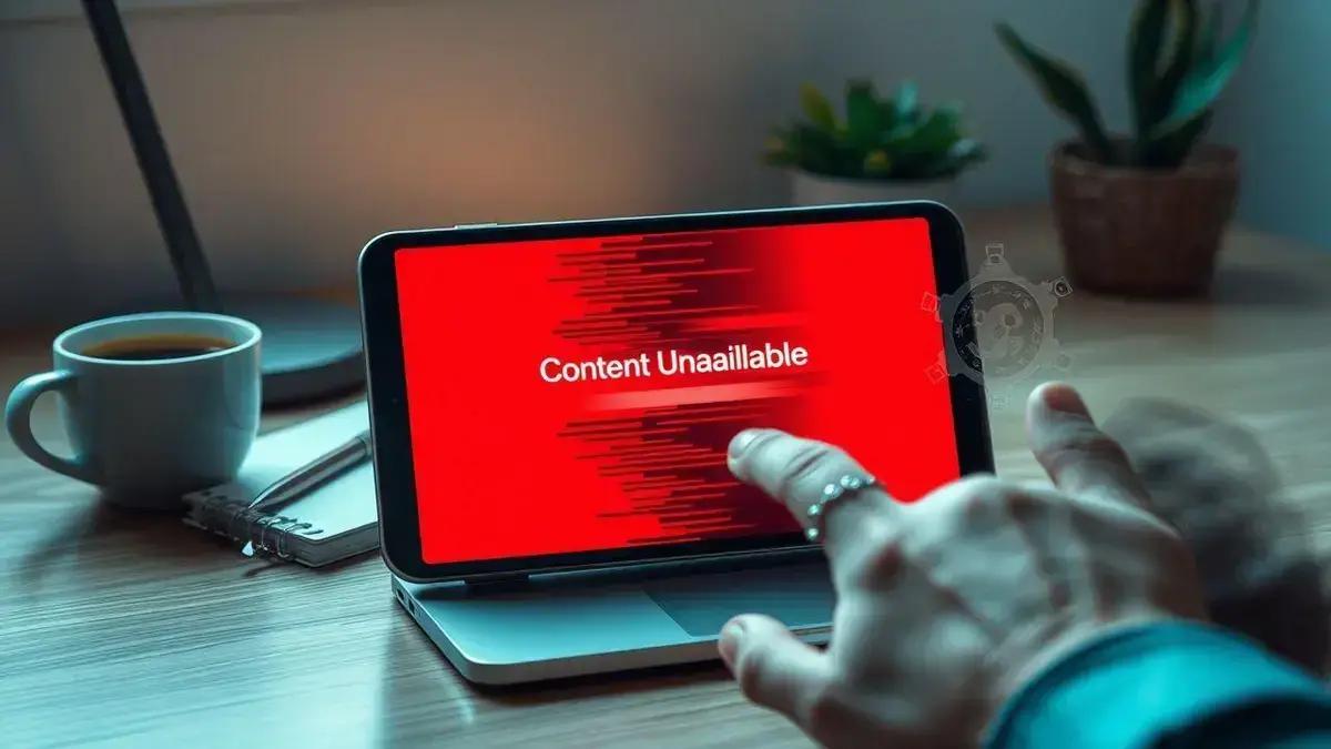Entenda o Erro 'Conteúdo Indisponível' e Como Solucioná-lo