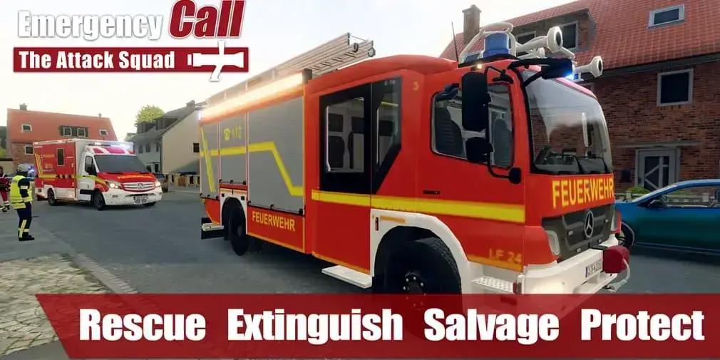 Emergency Call 112: The Attack Squad oferece simulação realista de combate a incêndios no celular