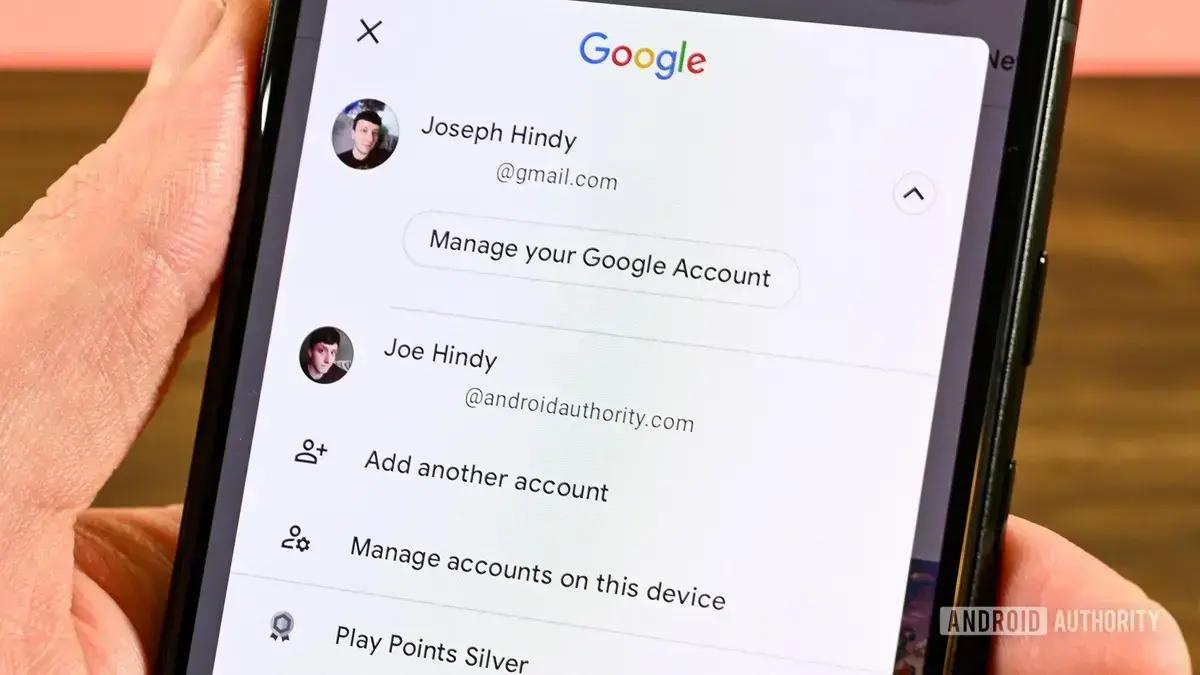 Google atualiza seletor de contas para facilitar alternância entre aplicativos