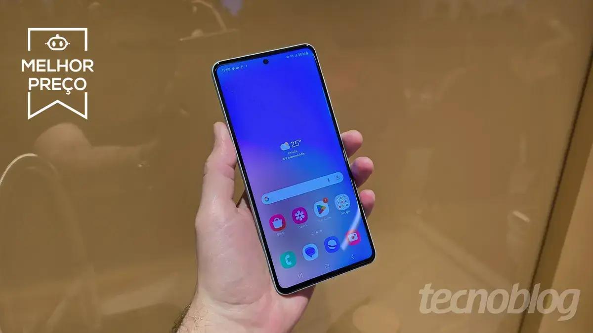 Galaxy M55 5G com 256 GB e 8 GB de RAM está com desconto de 52% no Mercado Livre