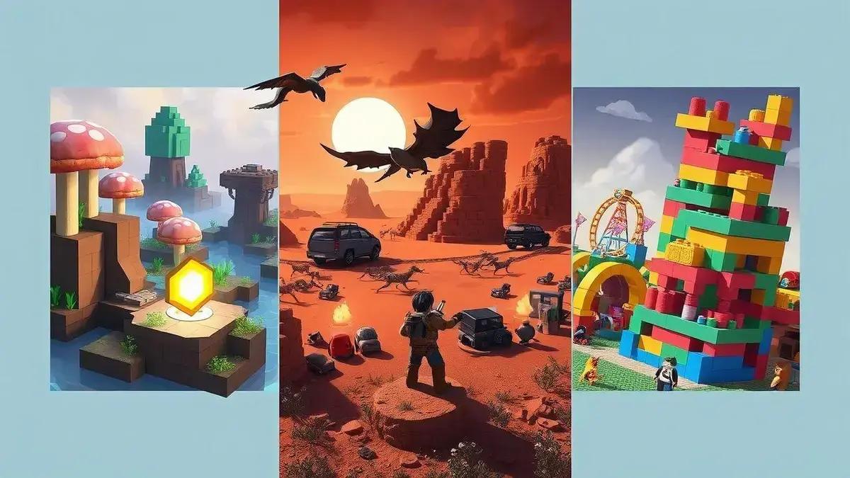 Descubra jogos similares ao Minecraft para explorar e construir mundos