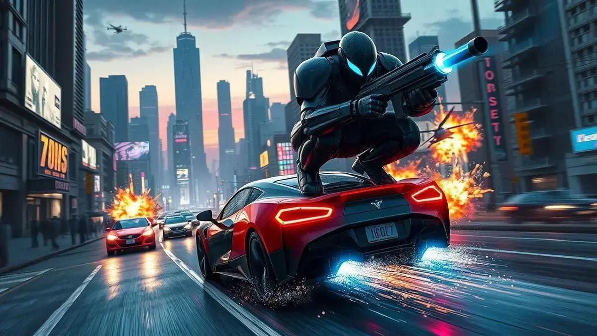 Novo trailer de MindsEye mistura Grand Theft Auto com combate de robôs de IA